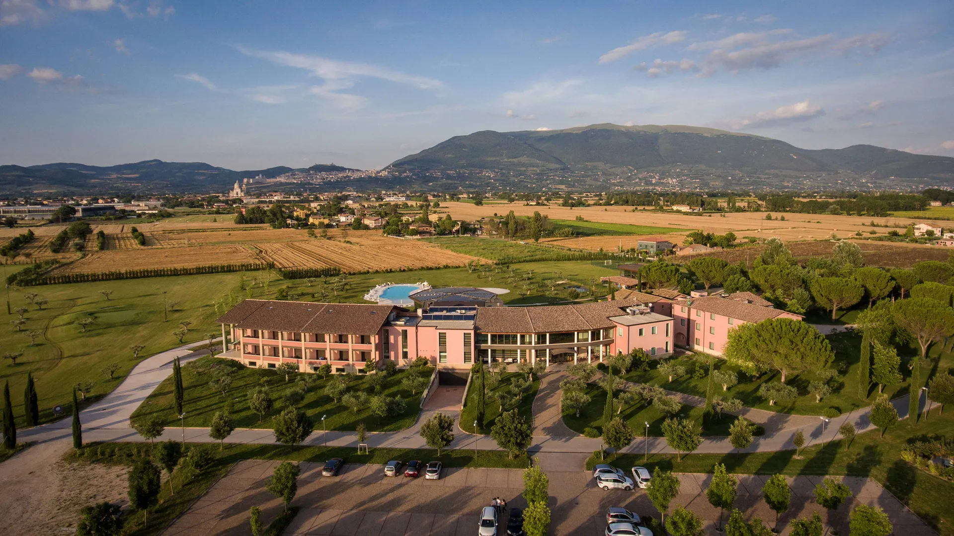Bovenaanzicht hotel