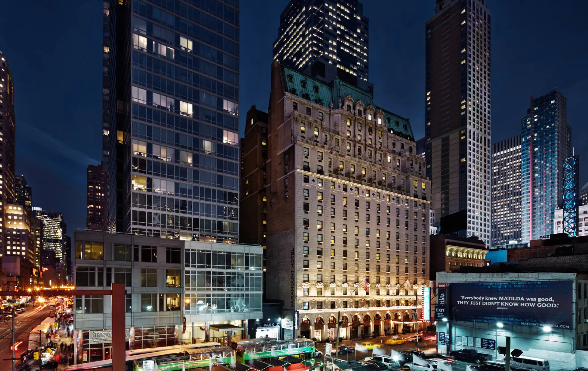 Stedentrips Paramount Hotel in New York (Stedentrips Amerika, Verenigde Staten)