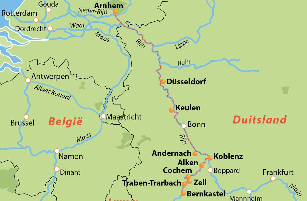 De Rijn en Moezel op z'n Mooist