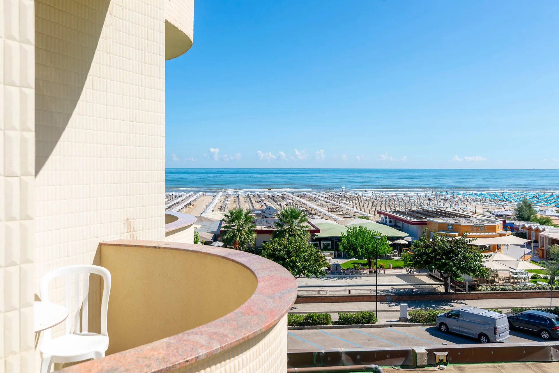 Voorbeeld Superior balkon met zeezicht