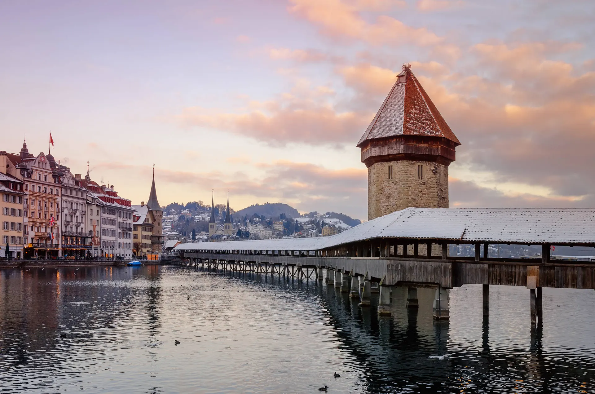 Luzern in de winter