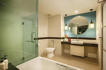 Voorbeeld badkamer Deluxe kamer