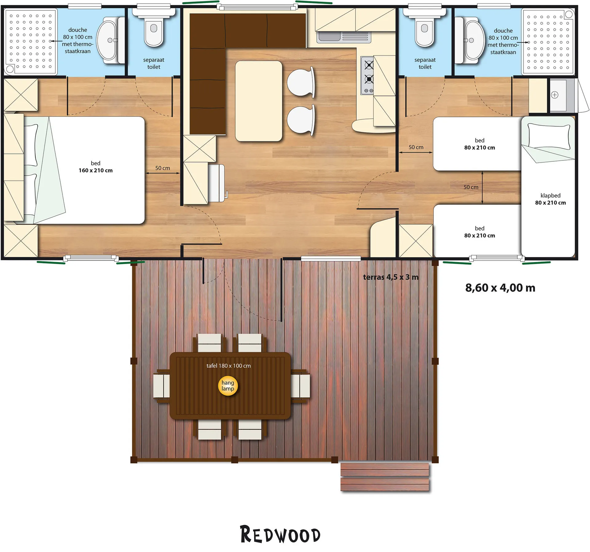 Redwood - Plattegrond