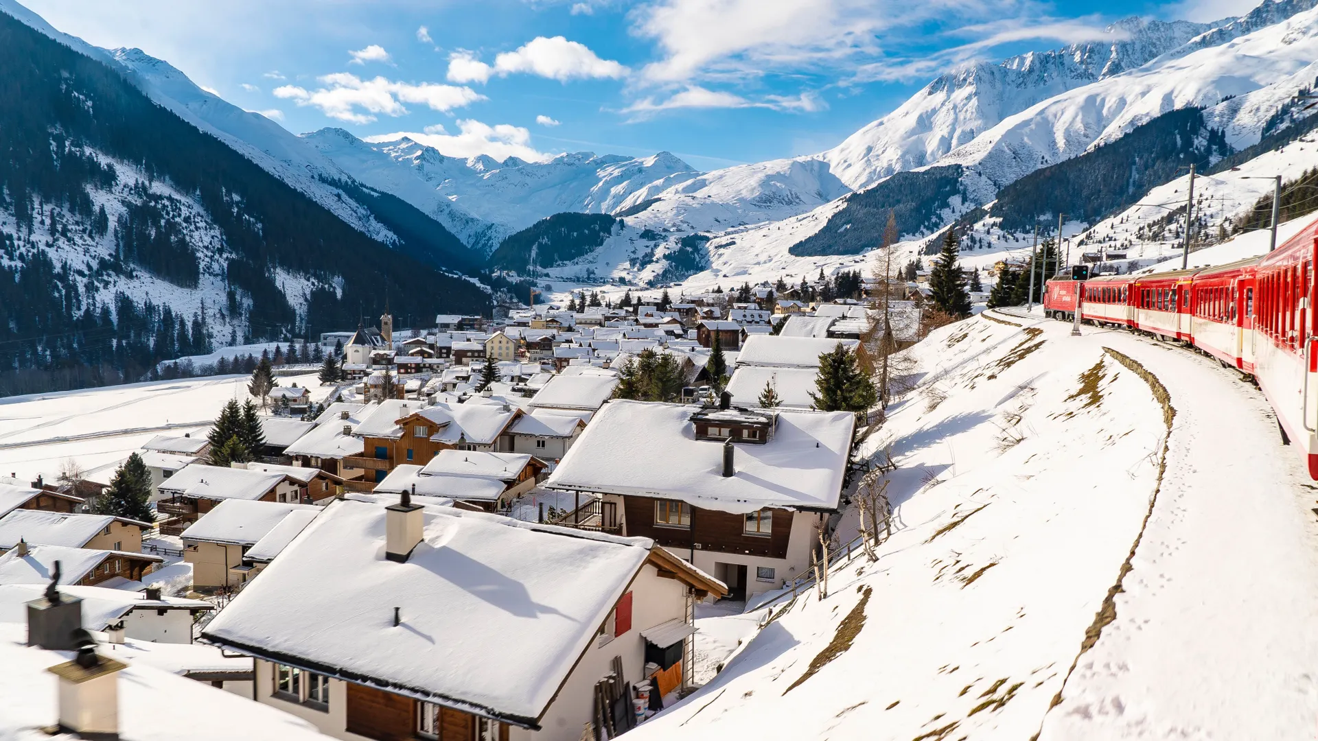Kerst met de Glacier- en Bernina Express.