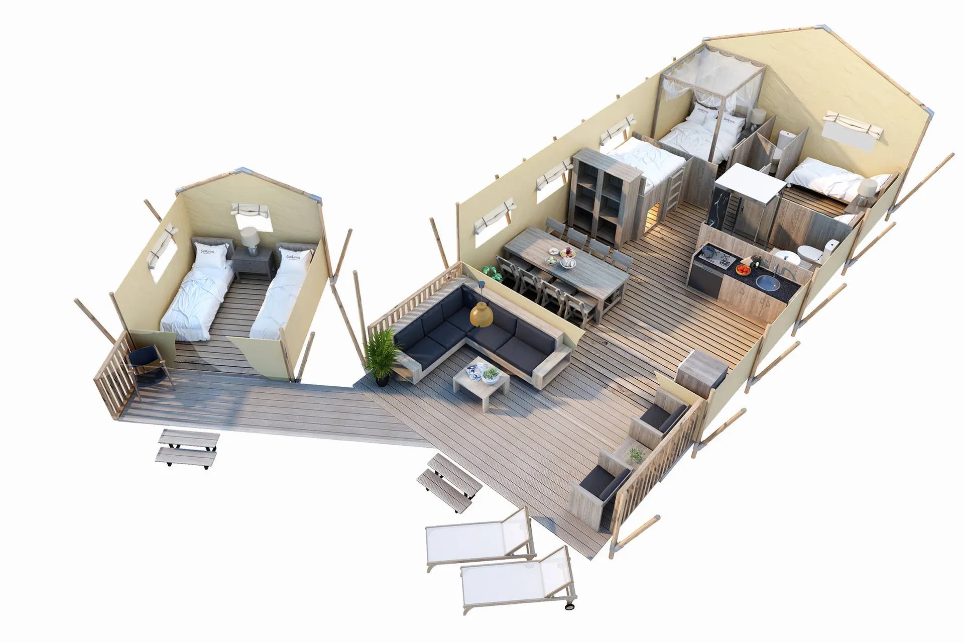 Taiga en Kambi - Plattegrond