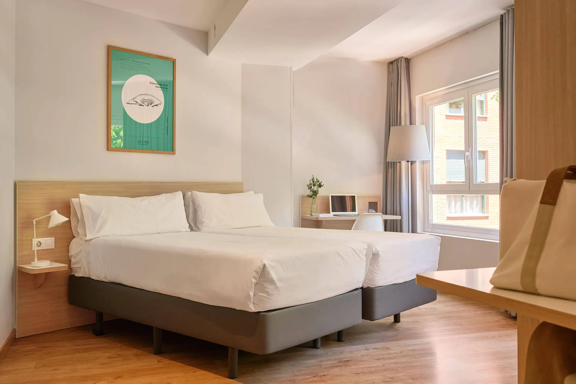 Kamer met losse bedden