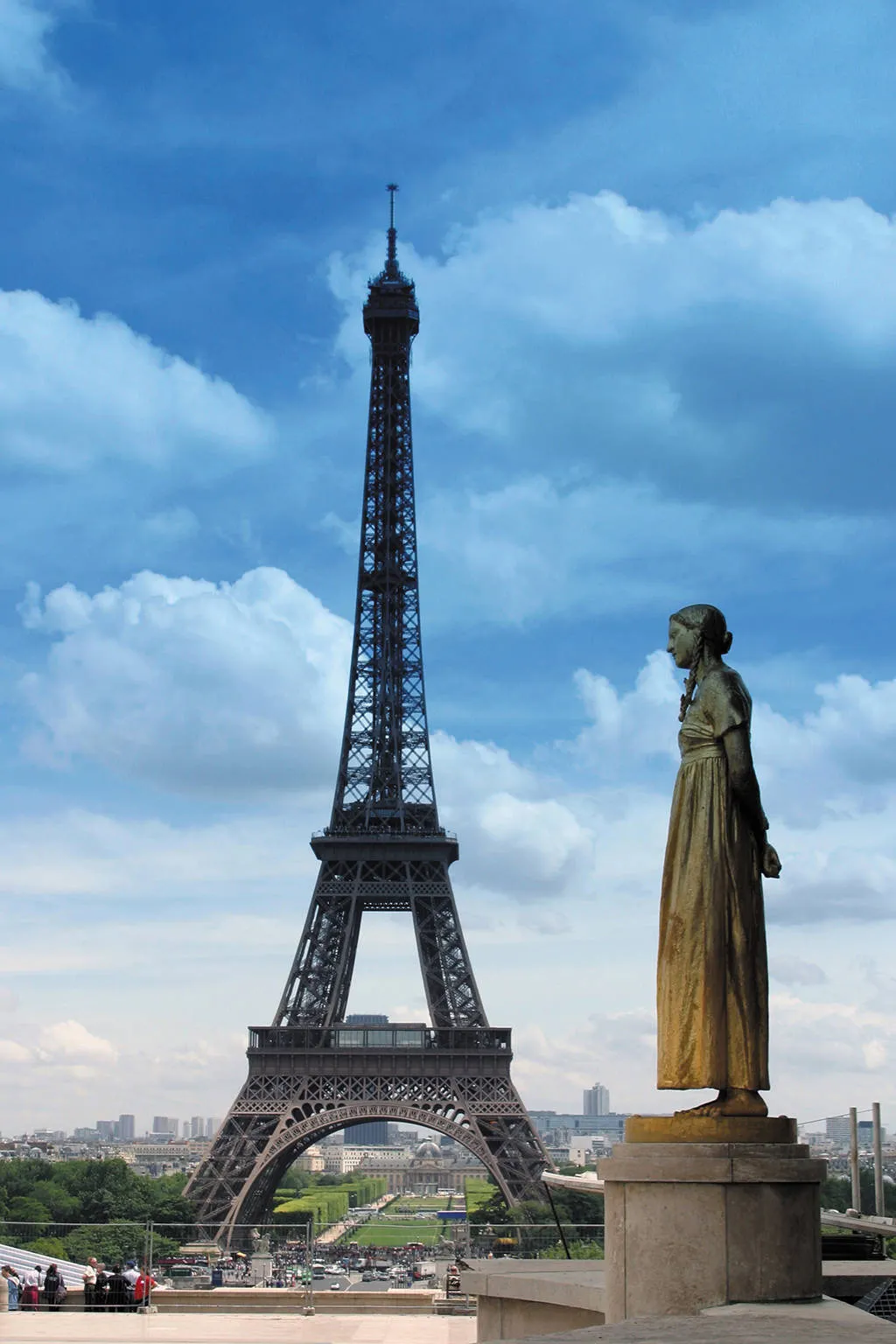 Eiffeltoren en uitzicht over Parijs