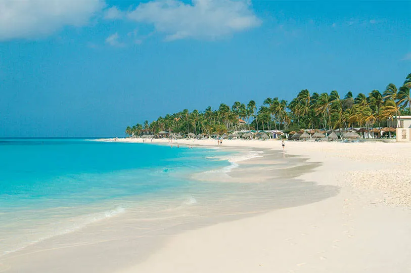Direct aan het strand