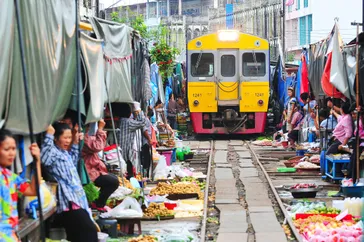 Bangkok Treinmarkt