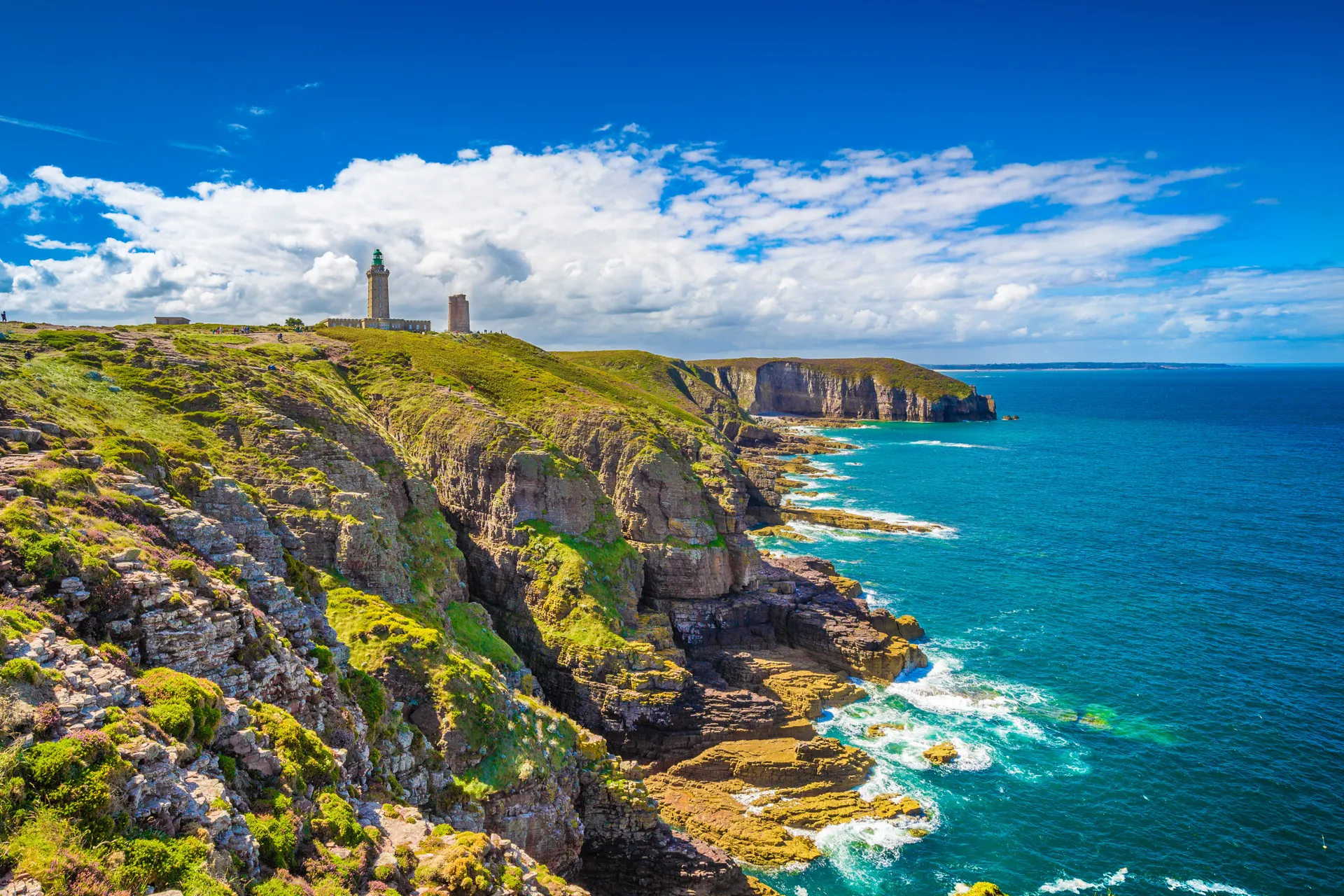 Normandische invasiestranden en Bretagne.