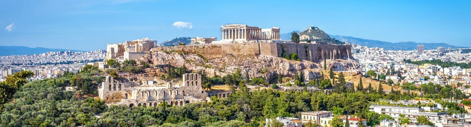 De indrukwekkende Akropolis met de Parthenon tempel tijdens een stedentrip in Athene, Griekenland - de Jong Intra Vakanties
