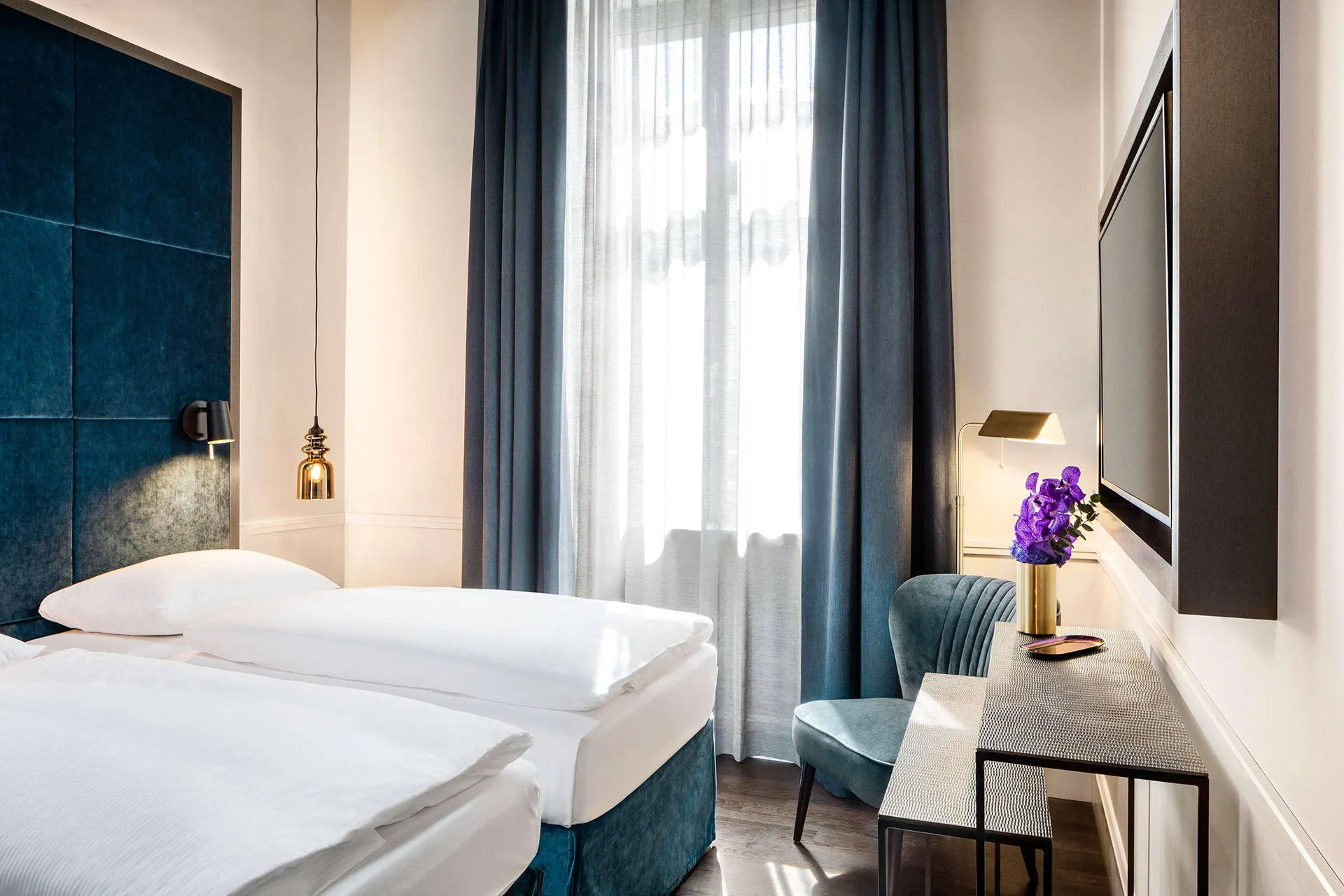 Voorbeeld kamer twin bed