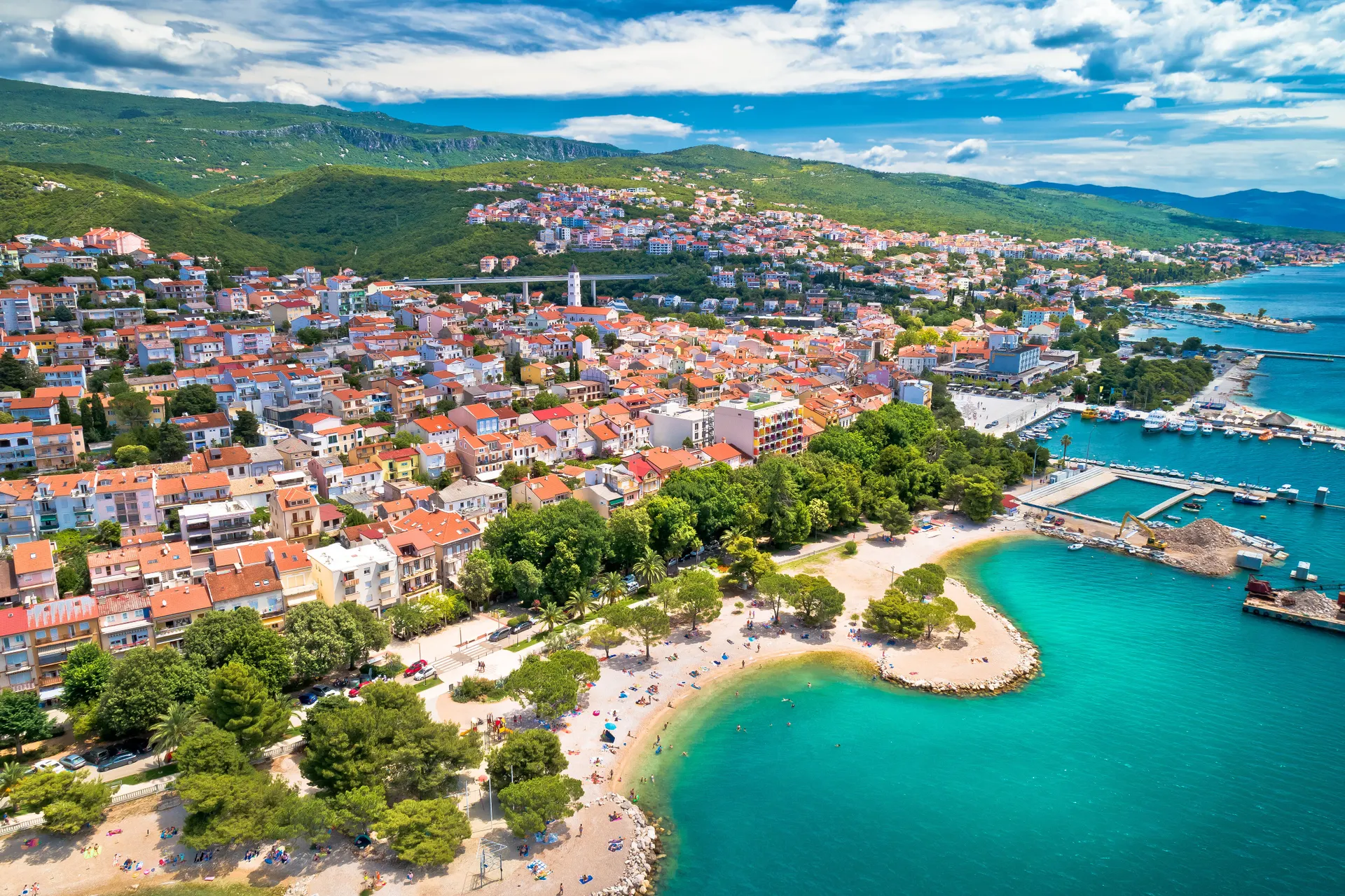 Crikvenica aan de Bloemenrivièra.