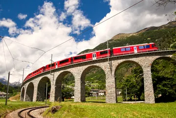 Autorondreizen, Zwitserland, Treinrondreizen door Zwitserland