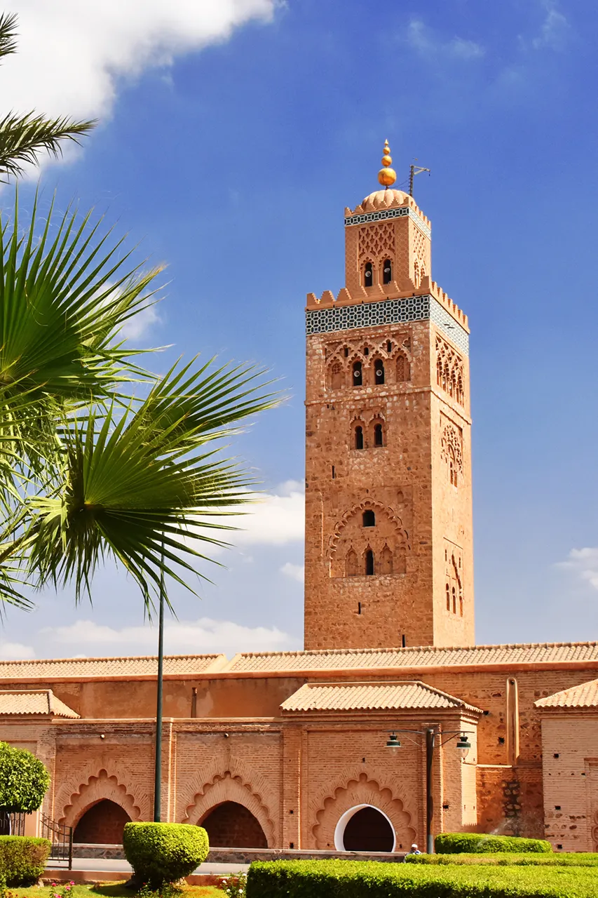 Stedentrip Marrakech, Koutoubia Moskee, Marrakech, Marokko | de Jong Intra Vakanties
