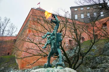 De draak van Wawel, Krakau