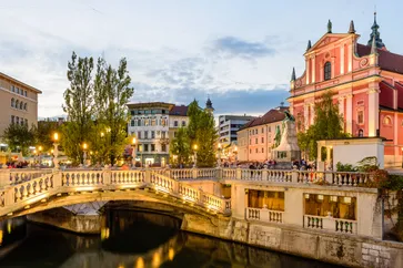 Gezellig stadscentrum van Ljubljana