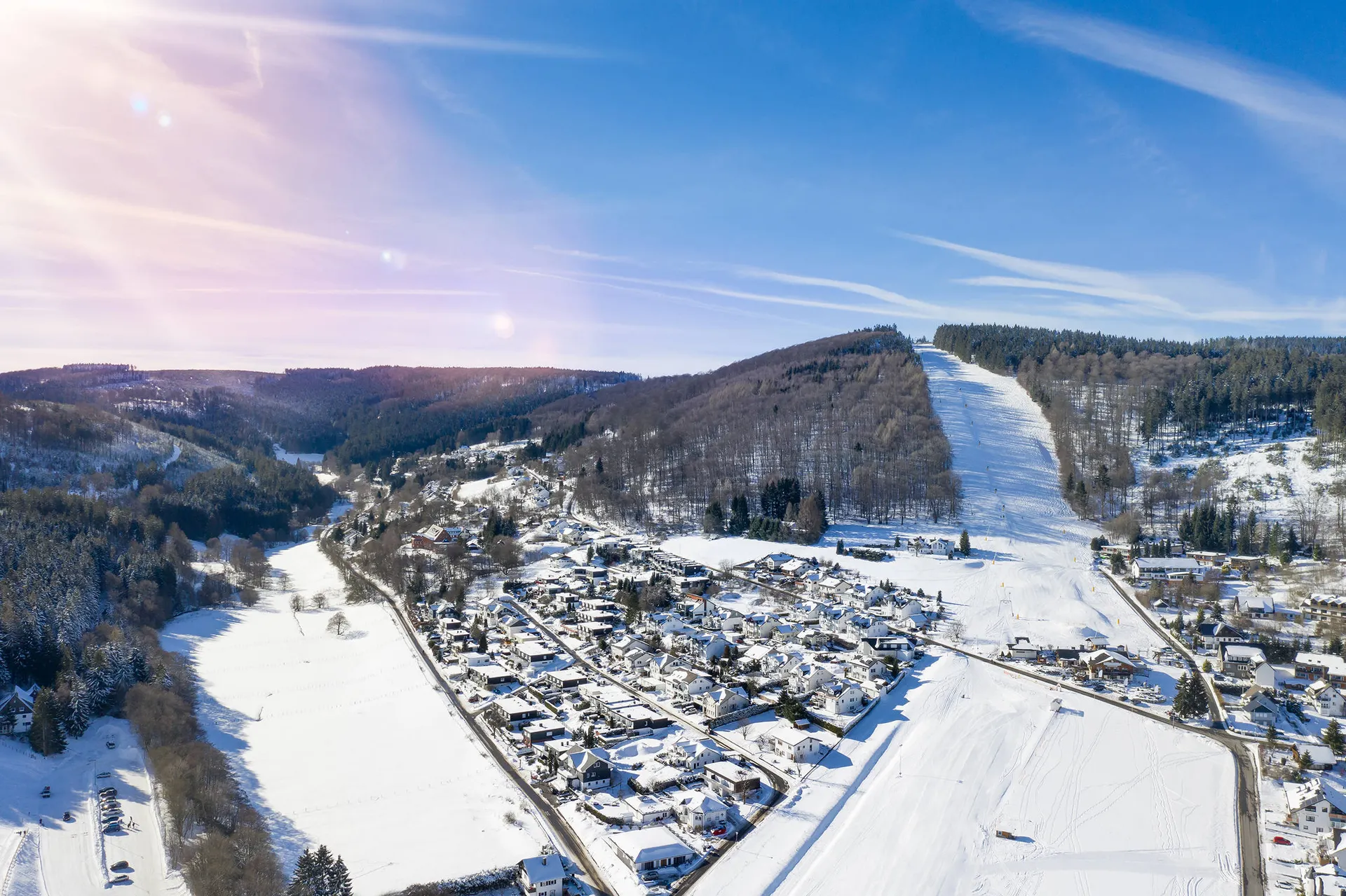Kerst in het Sauerland, Diemelsee.