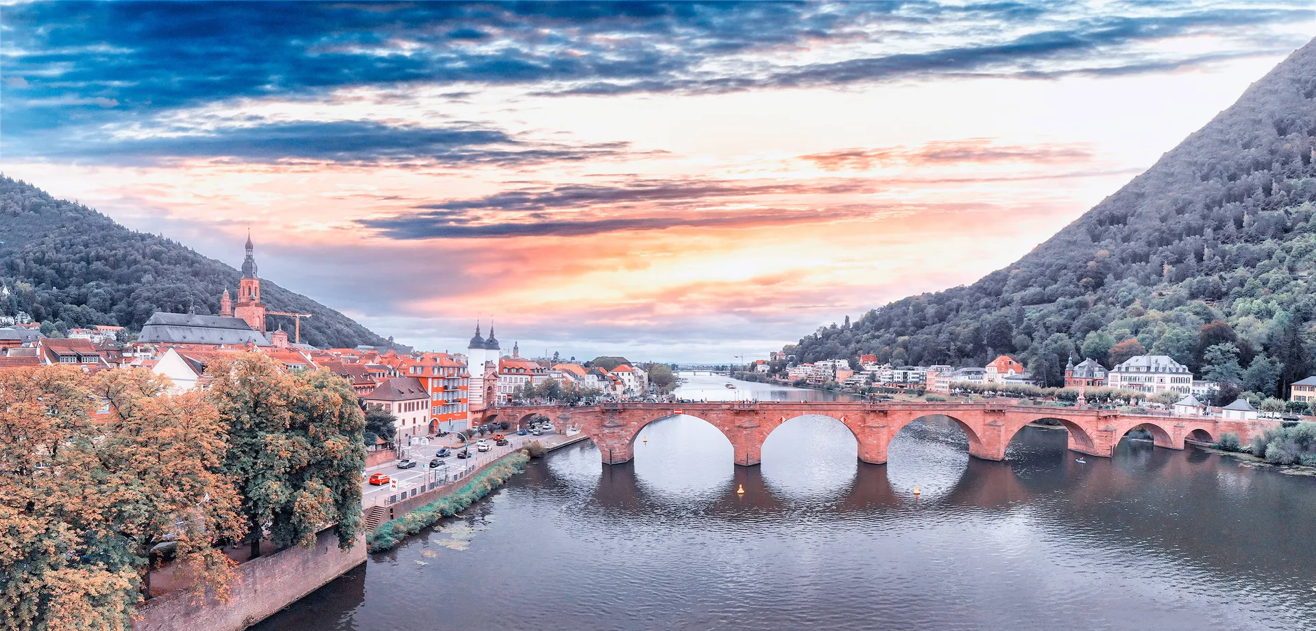 Kerst nabij historisch Heidelberg