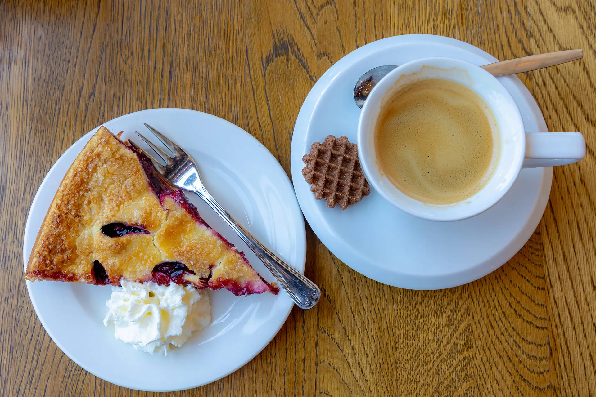 Koffie met Limburgse vlaai