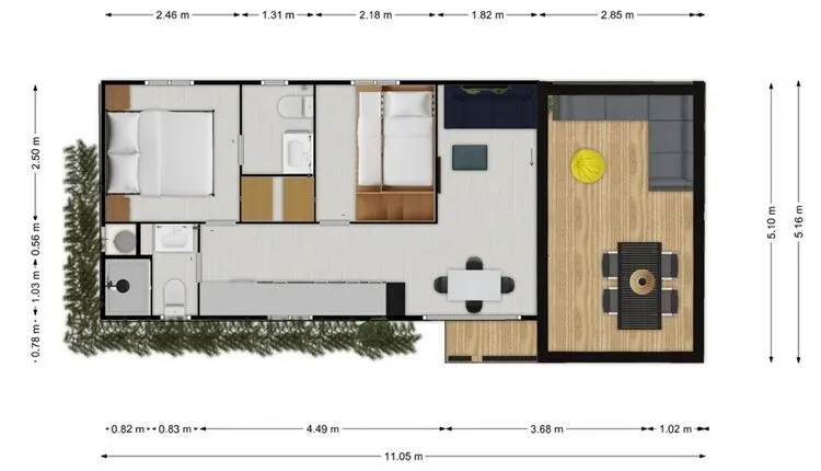 3-kamerstacaravan Gusto Fusion