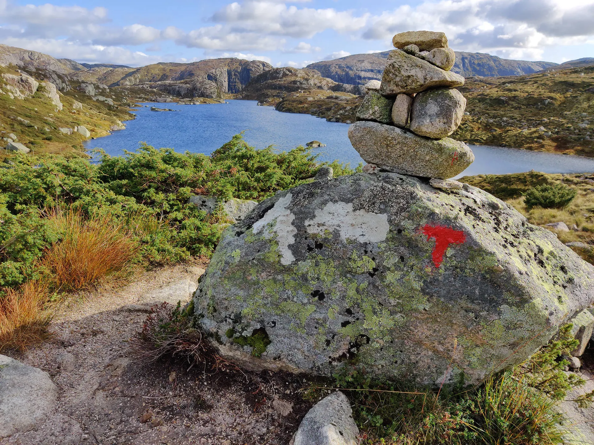 Rondane Nationaal Park - stenen stapelen