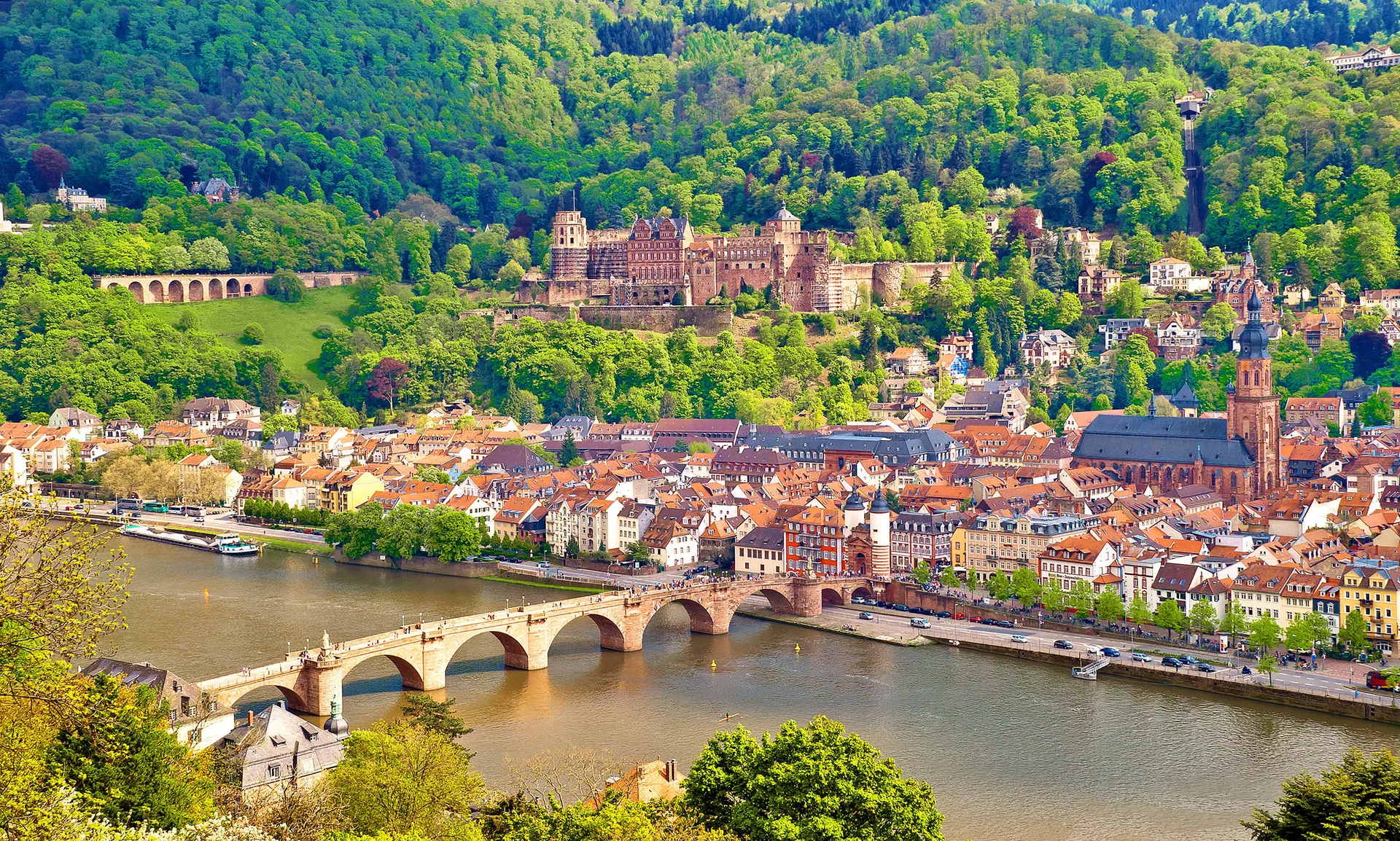 Online bestellen: Over de Rijn naar Mannheim 'Heidelberg aan de Neckar'