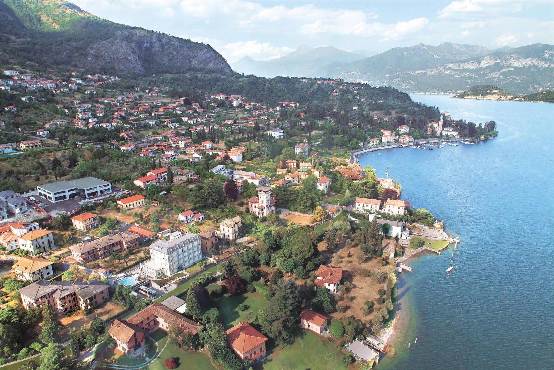 Bovenaanzicht met Bellagio