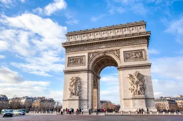 Stedentrip Parijs, Arc de Triomphe, Parijs, Frankrijk | de Jong Intra Vakanties