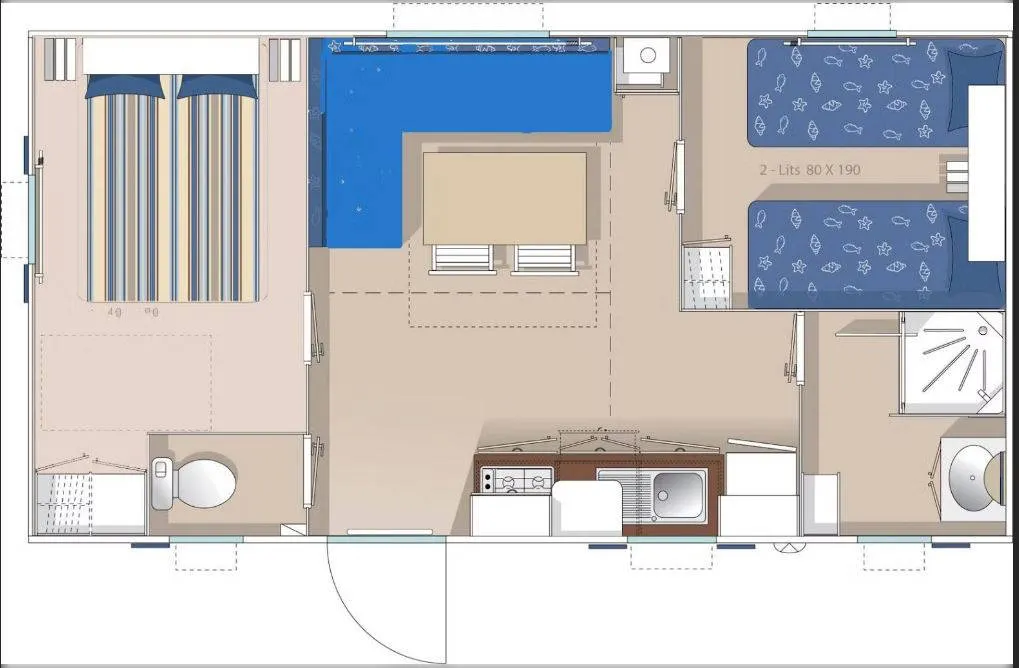 3-kamerstacaravan Accapulco