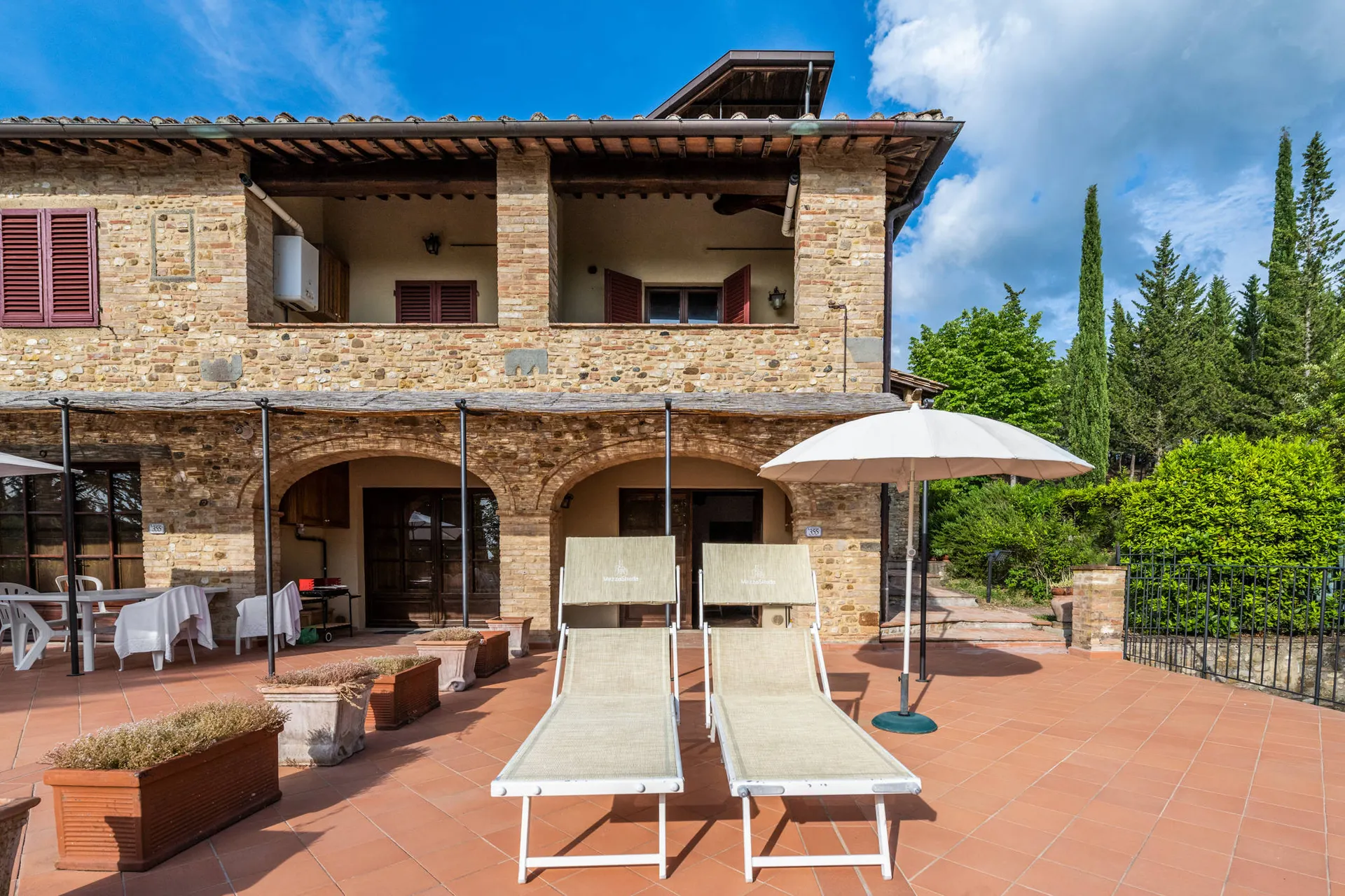 Zonvakantie Appartementen Podere Mezzastrada in Marcialla (Toscane, Italië)