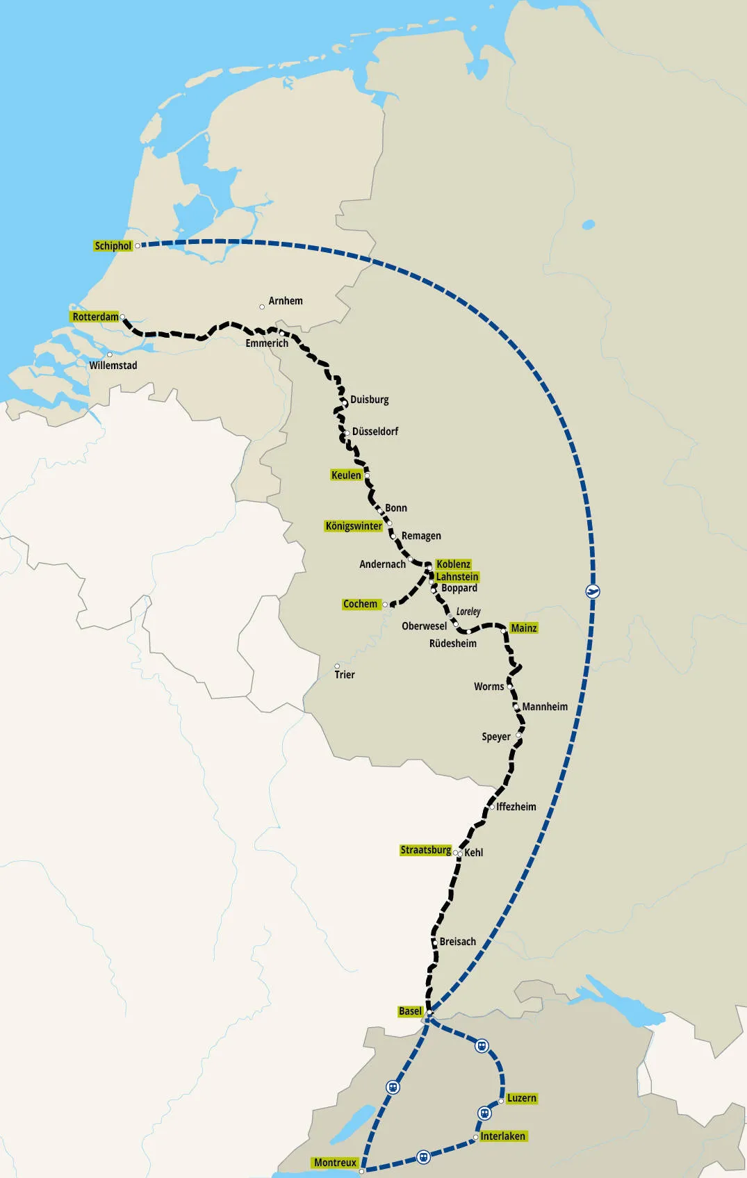 Rail & Sail: Golden Pass Panorama Express & Vierlandencruise Dalvaart afbeelding 3