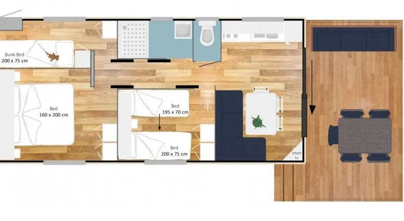 Estivo 4-kamerstacaravan Premium UL Special