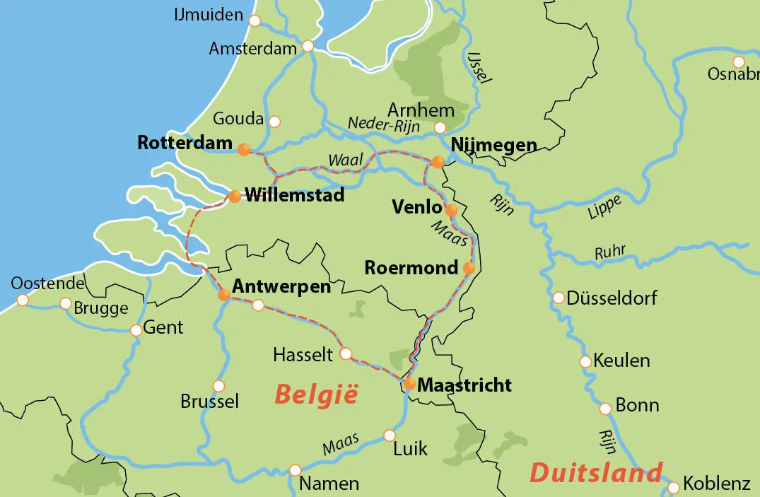 Holland & Belgiëcruise- de zuidelijke Nederlanden