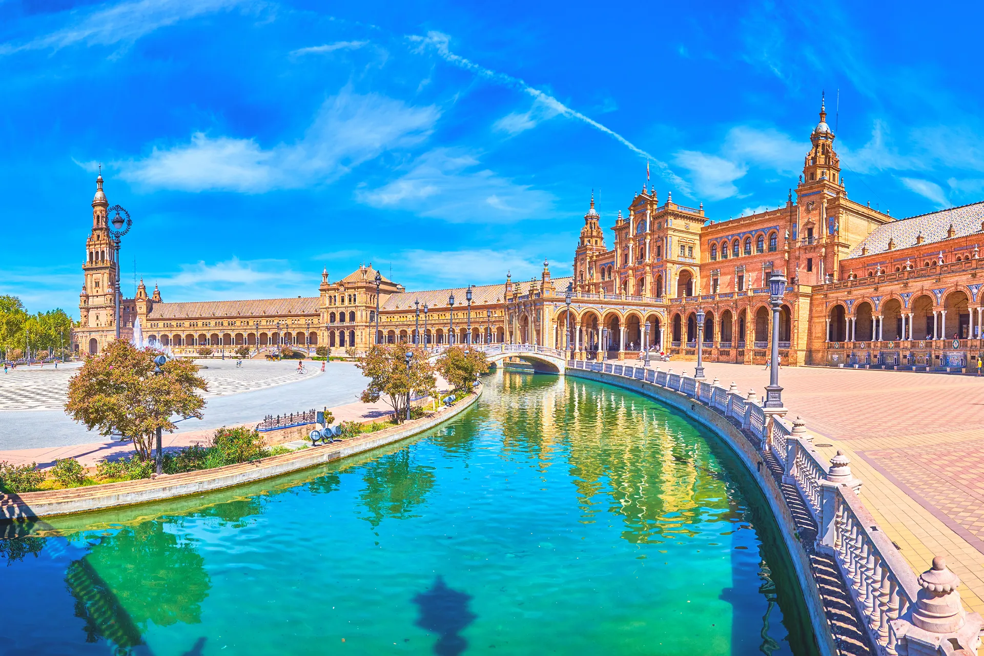 Rondreis Andalusië, fly drive Andalusië, Stedentrip Sevilla, Plaza de España, Sevilla, Spanje | de Jong Intra Vakanties