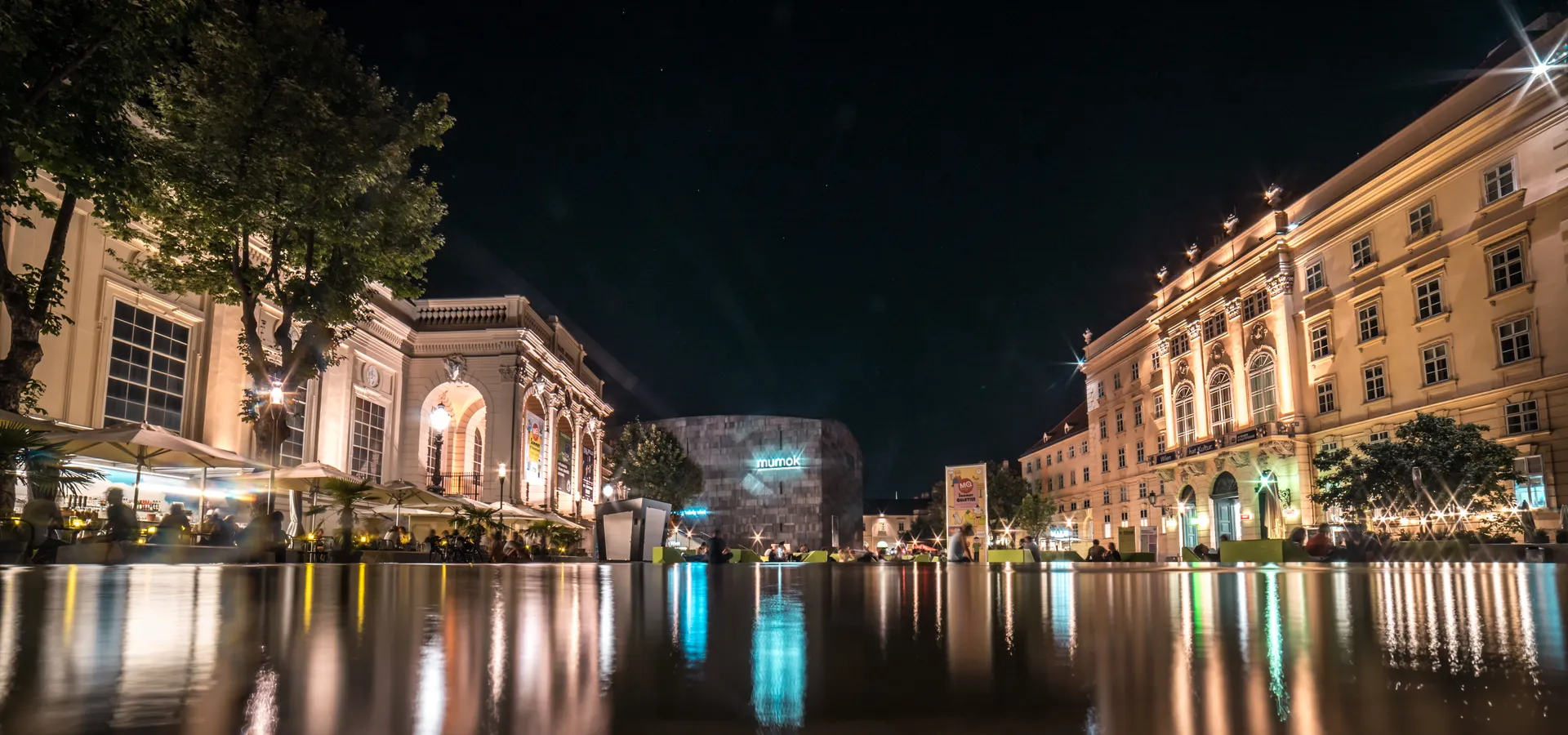 Stedentrip Wenen, Nachtleven Museumsquartier, Wenen, Oostenrijk | de Jong Intra Vakanties