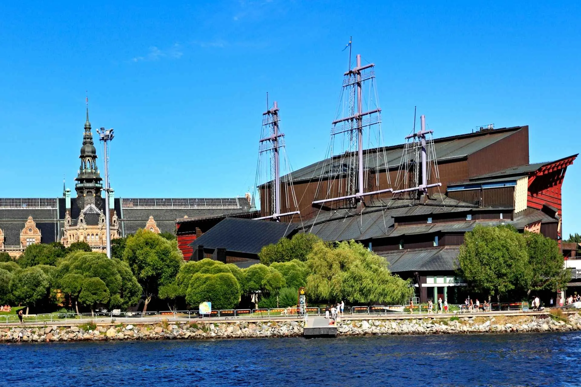 Vasa Museum, gewijd aan het historische schip Vasa uit de 17e eeuw en het Nordisch Museum, Stockholm, Zweden, Djurgården-eiland | de Jong Intra Vakanties