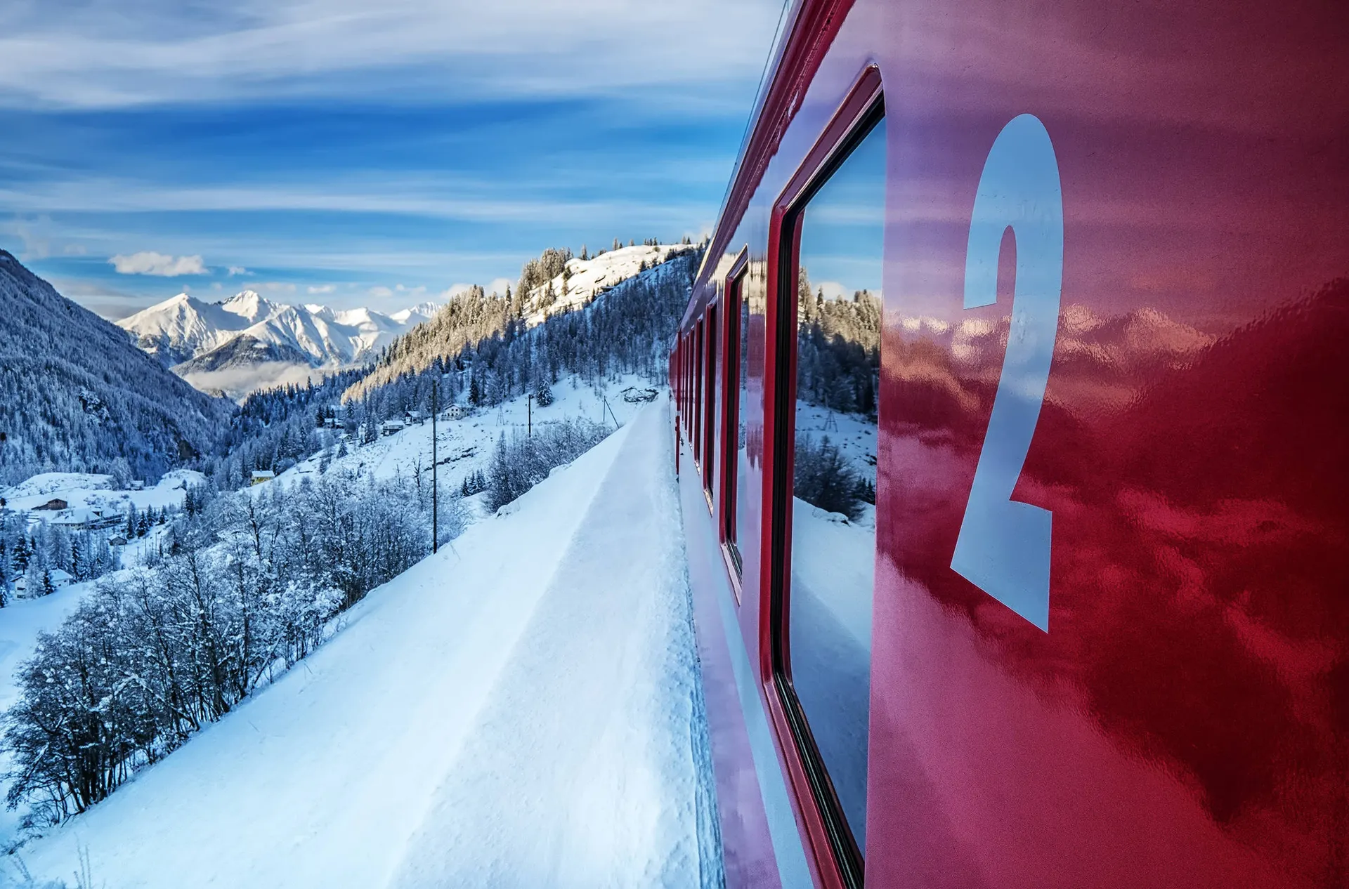 Kerst met de Glacier en Bernina Express