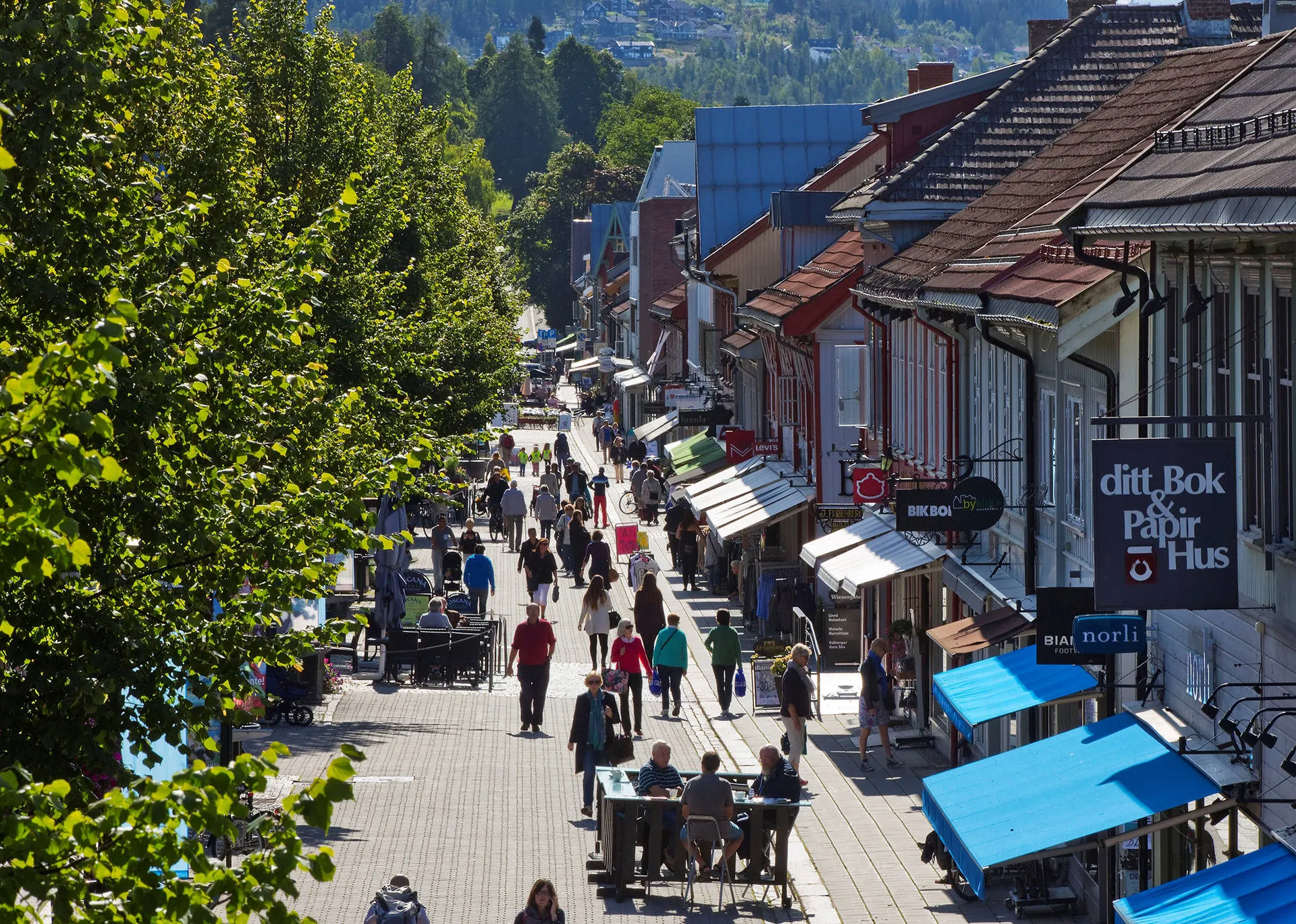 Lillehammer straatbeeld - Foto: Geir Olsen