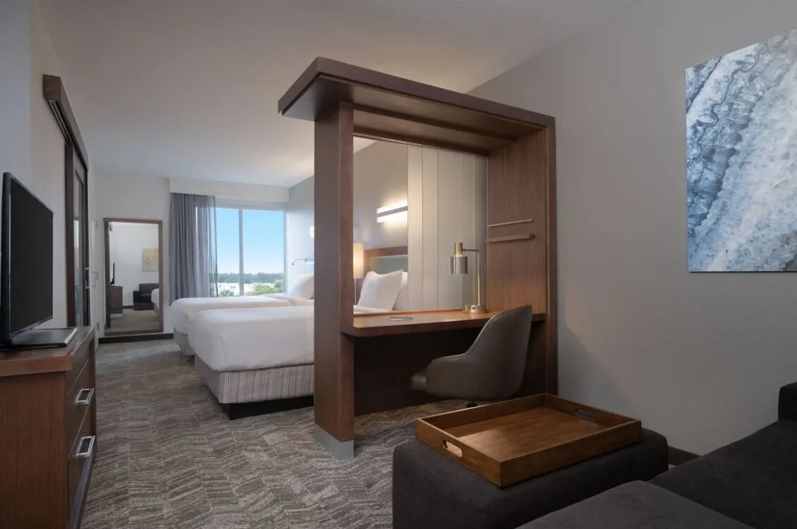 SpringHill Suites Orlando at Flamingo Crossings/Western Entrance.