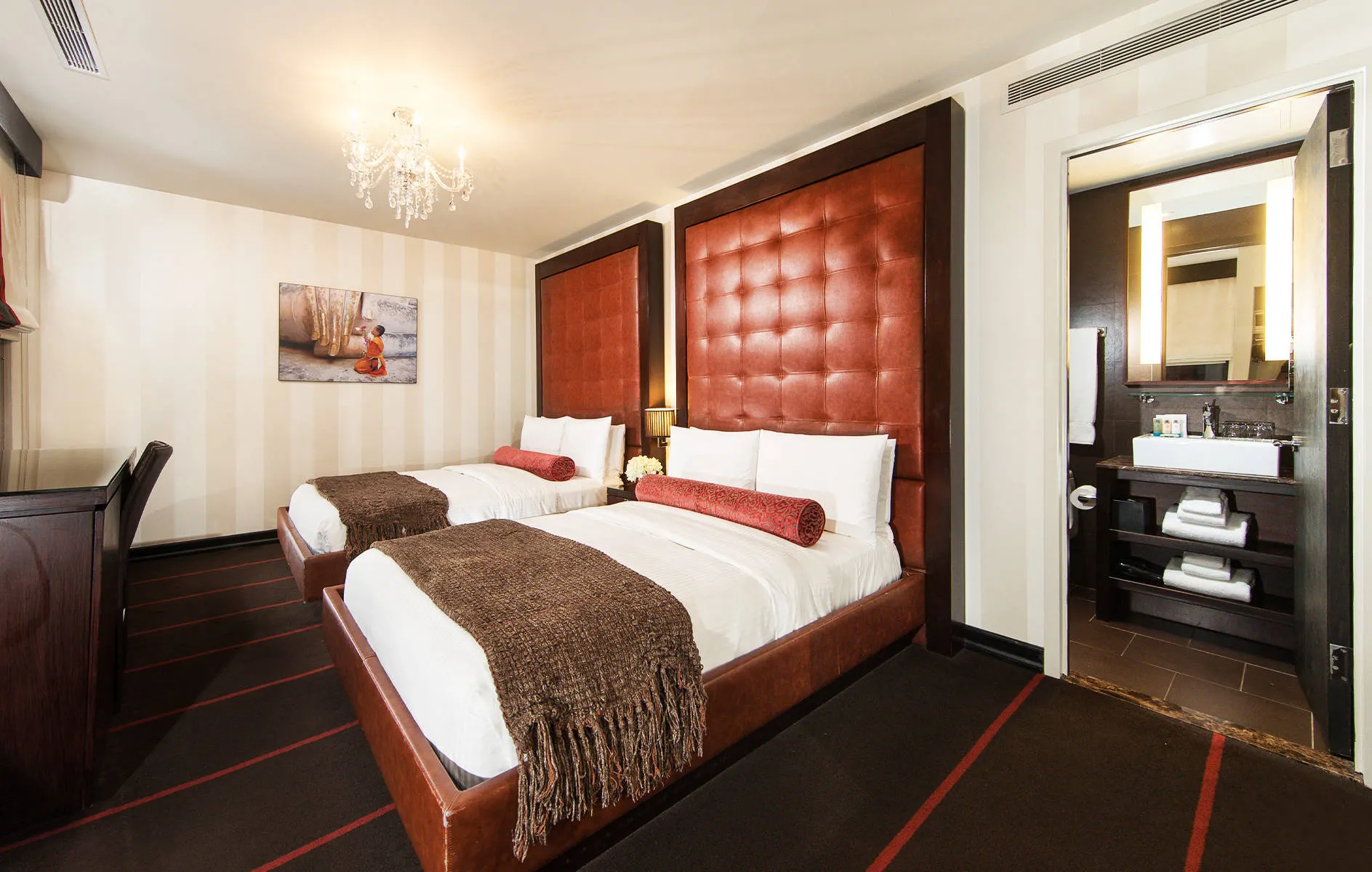 4-persoonskamer met twee bedden