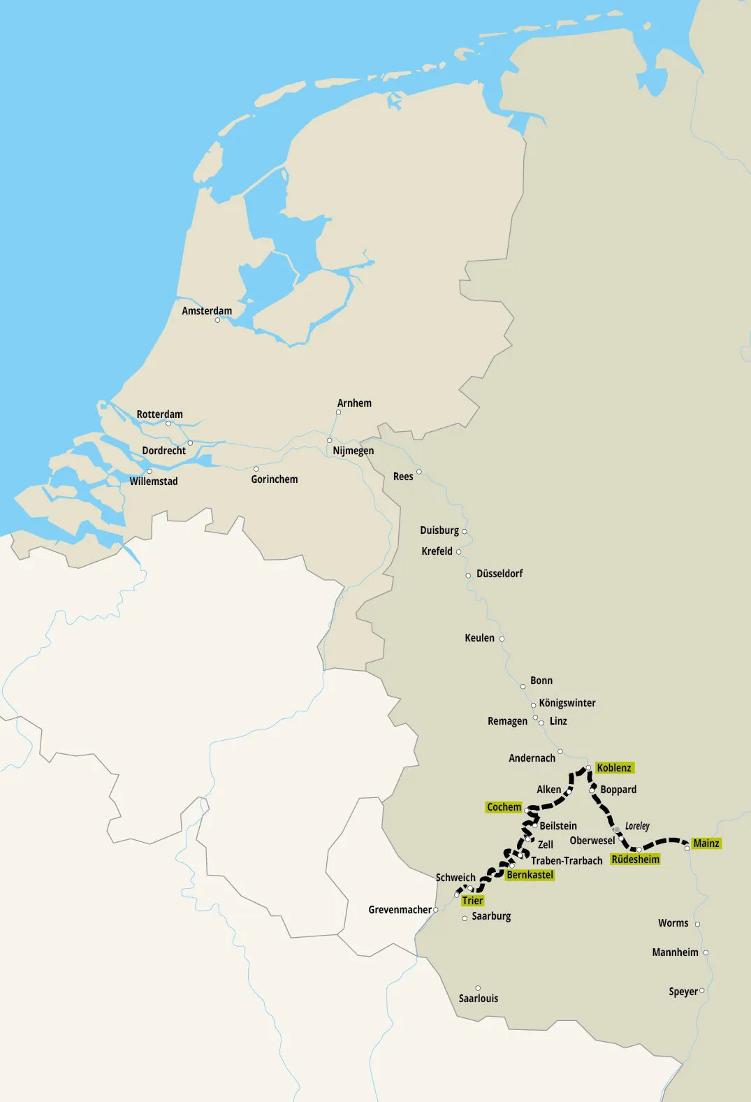Legendarische Rijn en Moezel