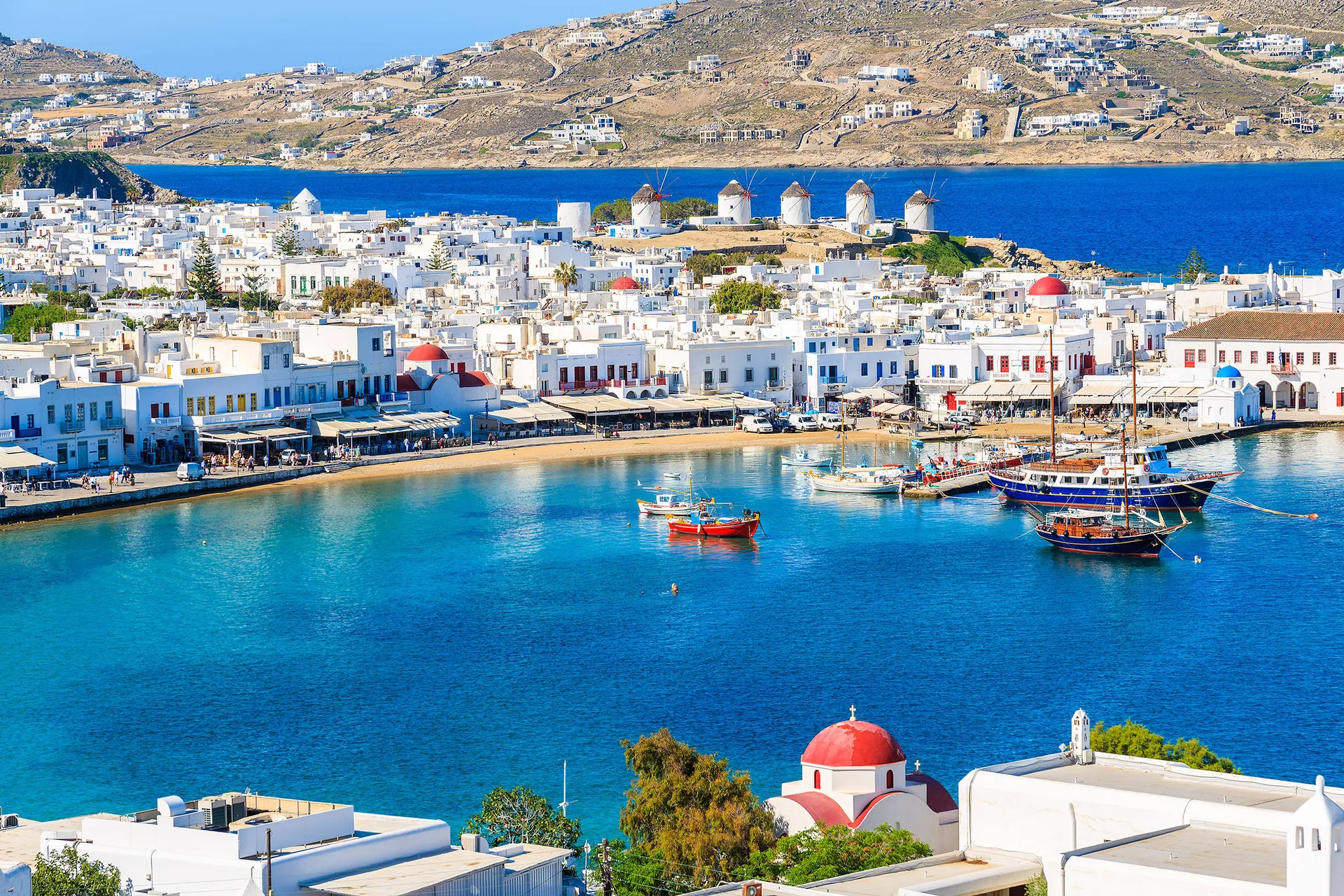 Online bestellen: Eilandhoppen naar Mykonos en Santorini
