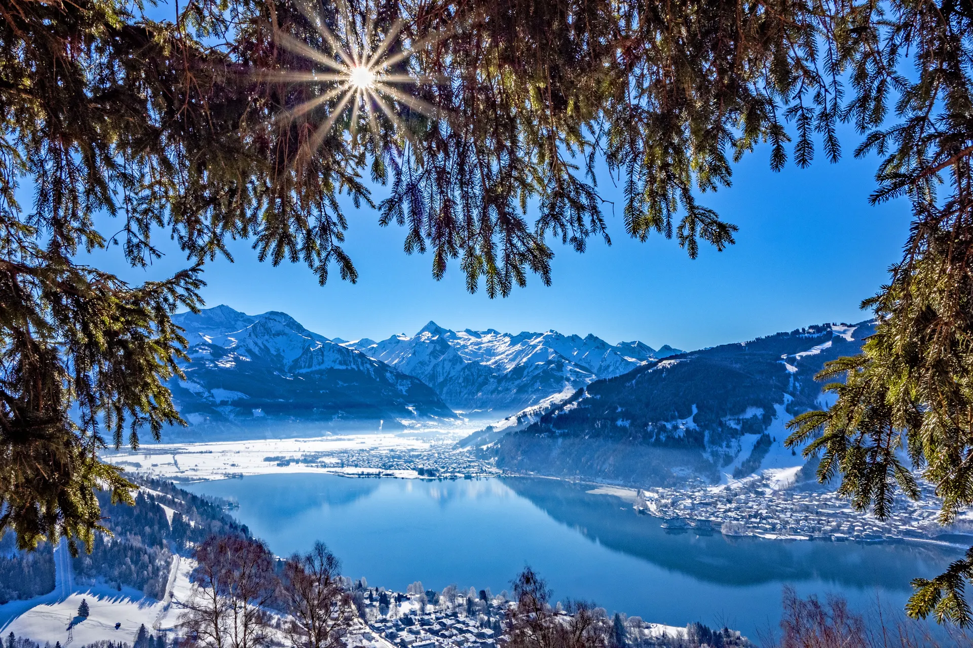 Kerst nabij Zell am See, Brück.