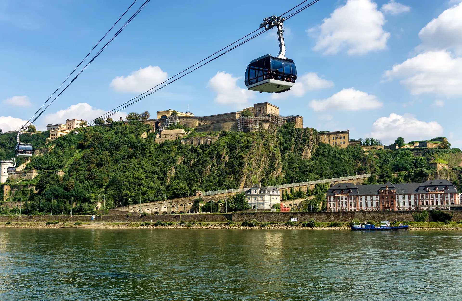 Over de Rijn naar Koblenz met mps Johann Strauss.