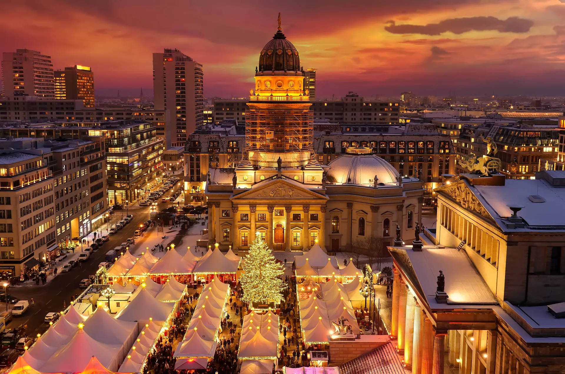 Kerst in het centrum van Berlijn.
