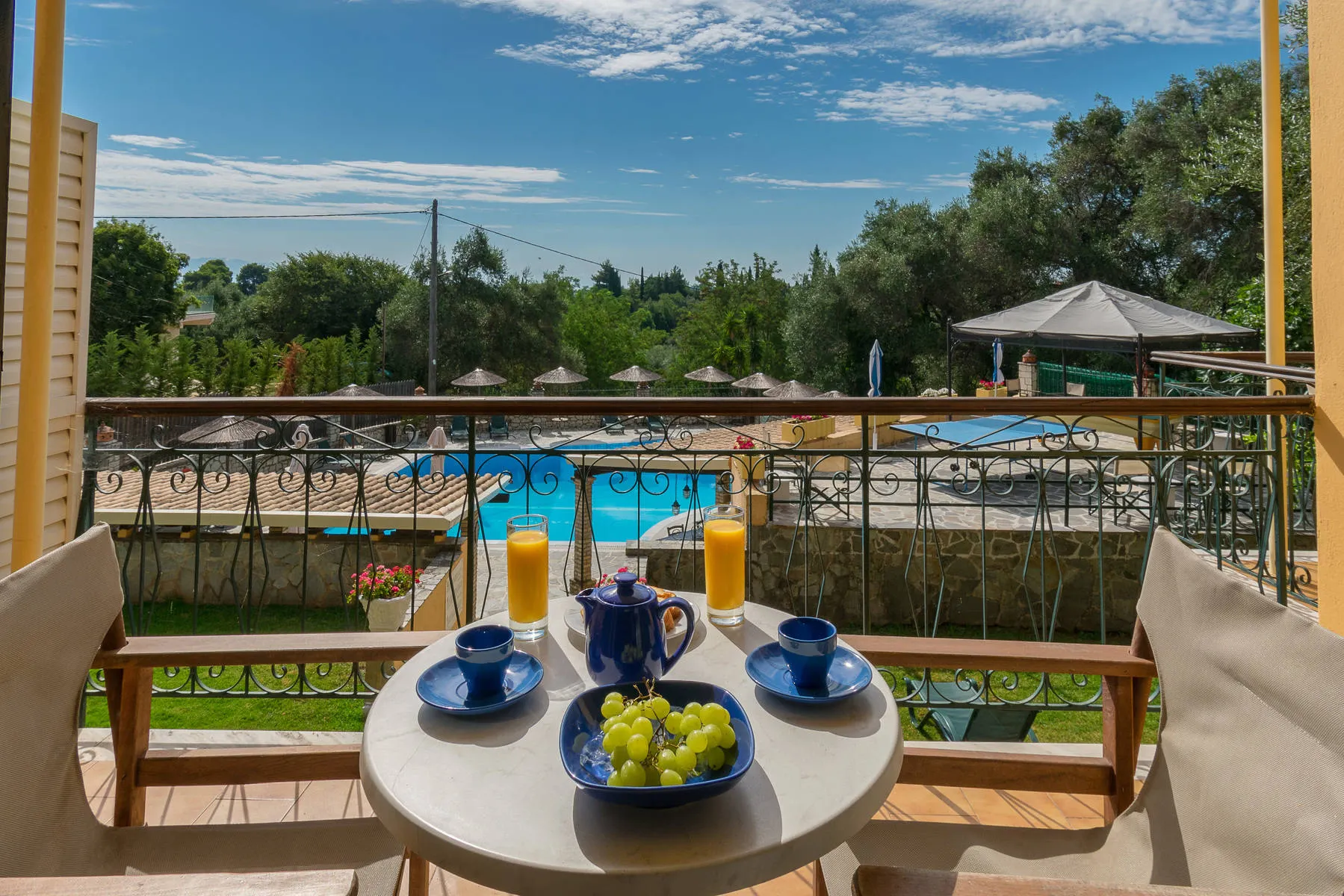 Zonvakantie Appartementen Villa Yannis in Kato Korakiana (Corfu, Griekenland)