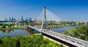 Vistula rivier, Warschau