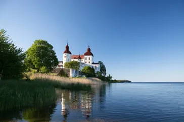 Läckö kasteel op het eilandje Kallandsö in het Vänernmeer