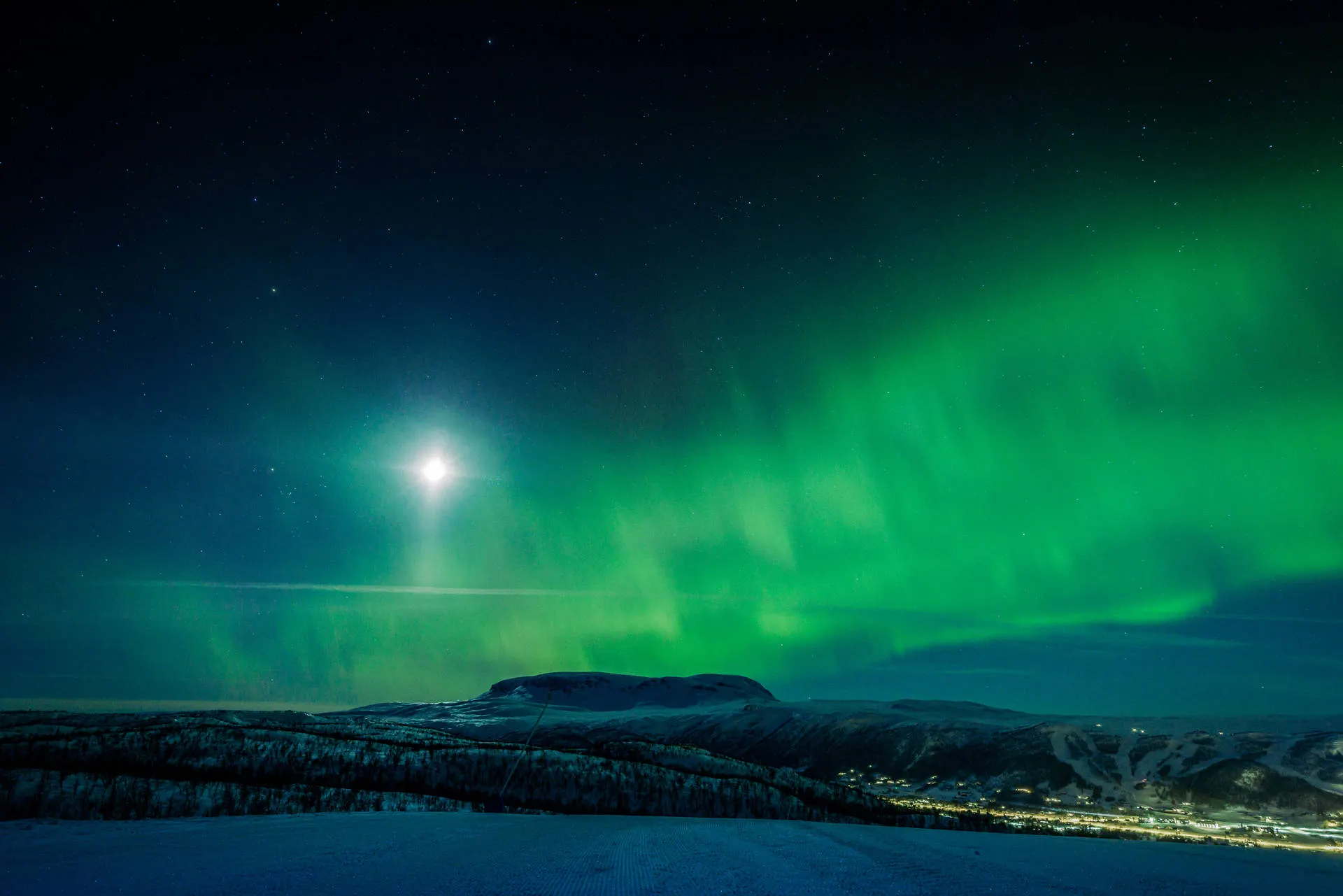 Noorderlicht boven Geilo - Foto: Paul Arthur Lockhart